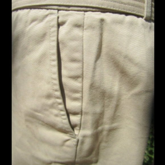 Size 12 BALLY COTTON khaki PANTS with BELT - EXTREMELY RARE AND UNUSUAL FIND!! - Picture 4 of 12